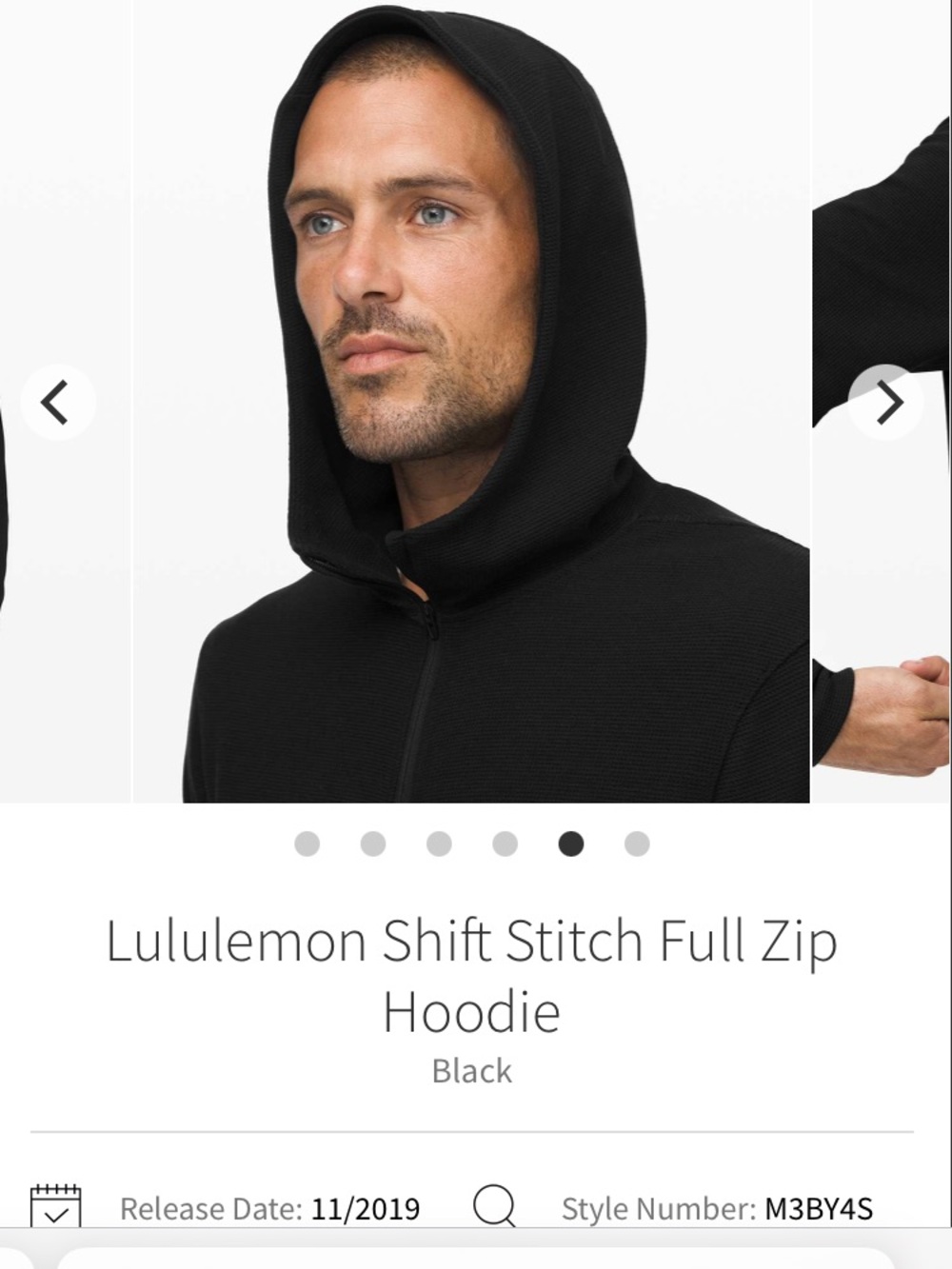🎁Free with 50$ purchase lululemon mens waffle ZipUp Hoodie training Jacket black - Picture 4 of 11
